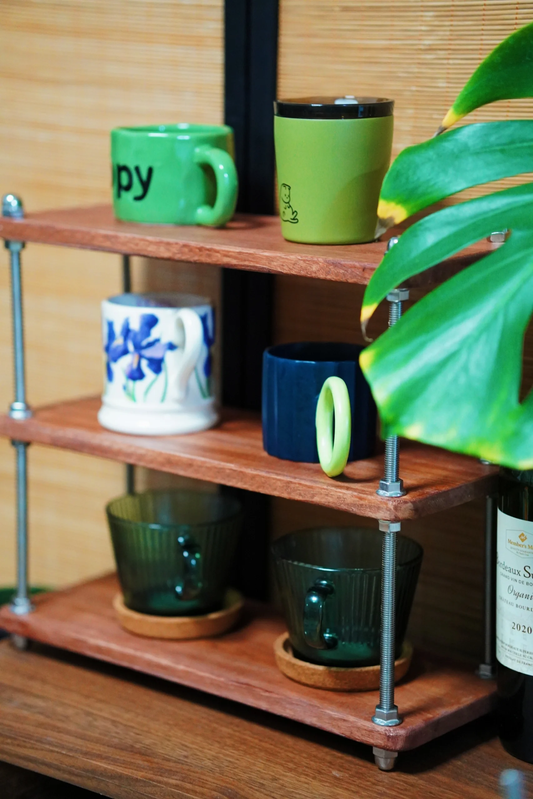 DIY an Easy Coffee Mug Display Shelf