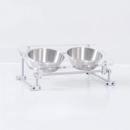 Stainless Steel & Acrylic Cat Bowl