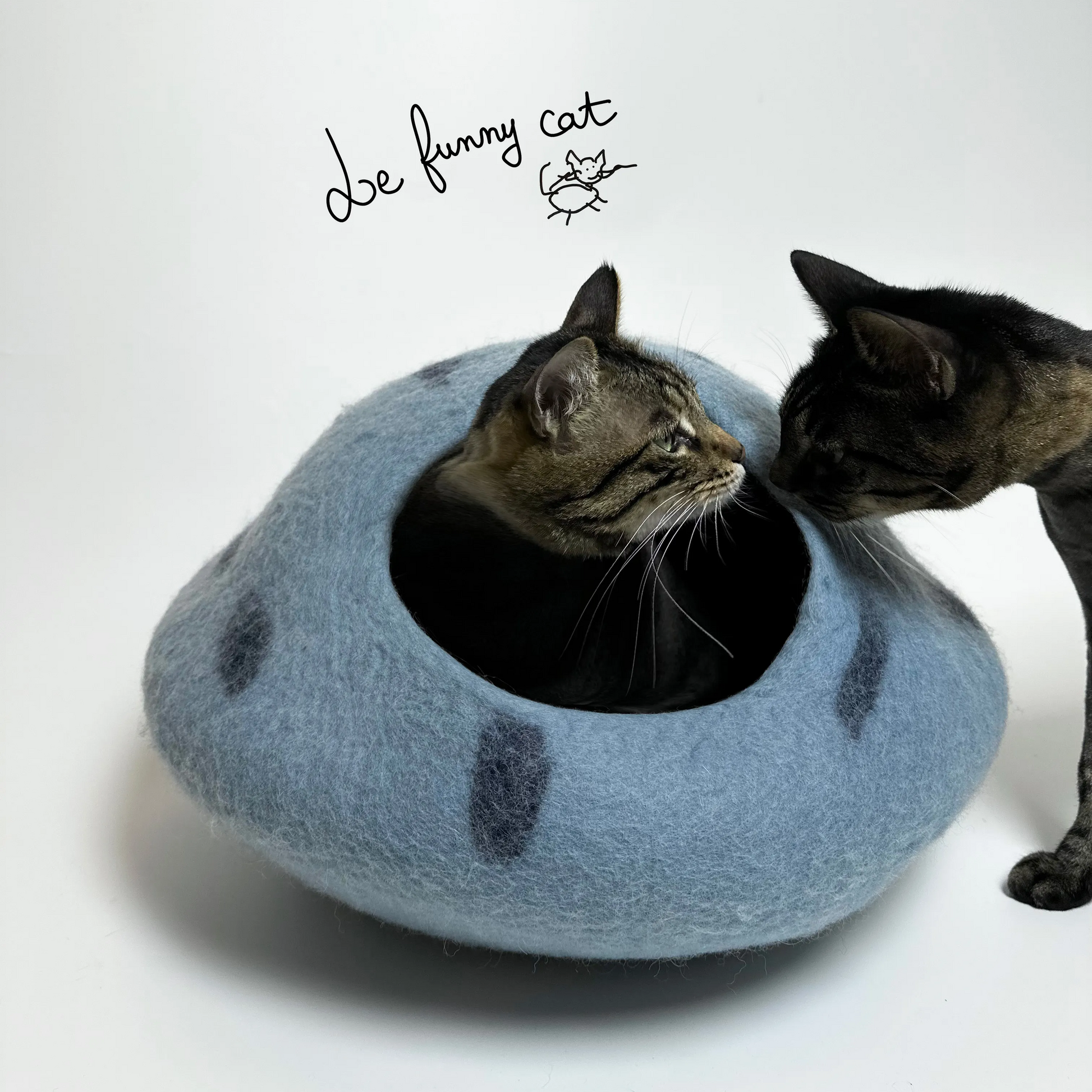 Cool Handmade Wool Cat Cave & Small Dog Cave