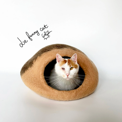 Cool Handmade Wool Cat Cave & Small Dog Cave