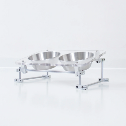 Stainless Steel & Acrylic Cat Bowl